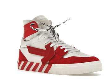 OFF-WHITE Vulcanized Hi Top White Red