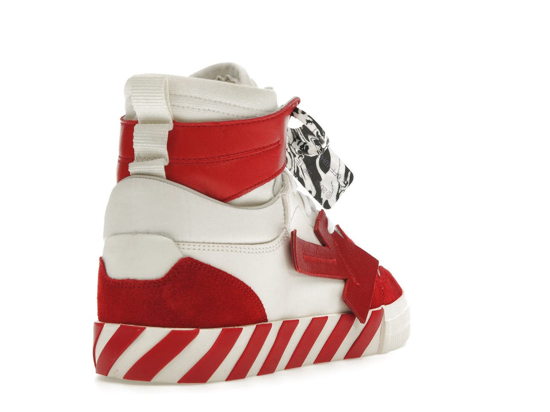 OFF-WHITE Vulcanized Hi Top White Red